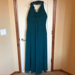 COPY - Formal Teal Halter-Style Gown